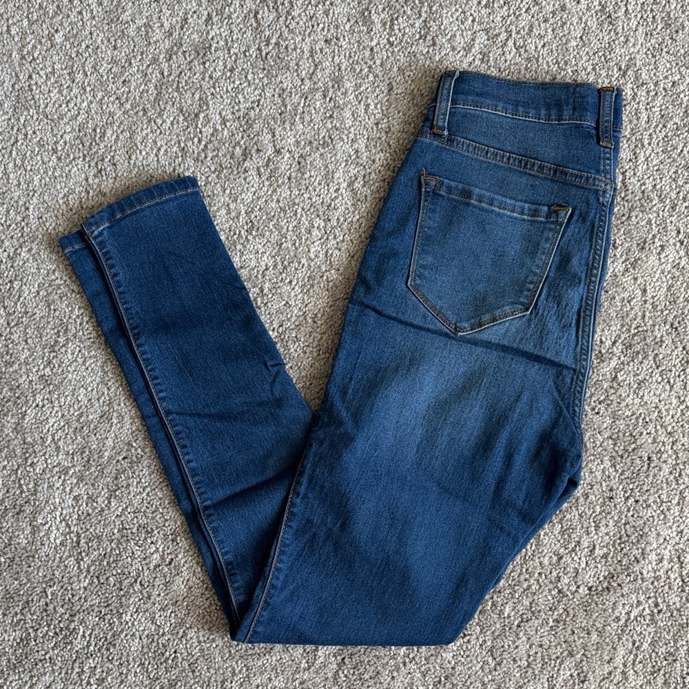 Fashion Nova Classic High Waisted Blue Jeans